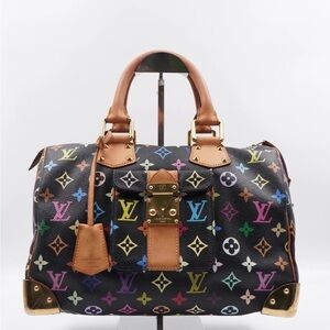 Louis Vuitton Speedy 30 Black Murakami